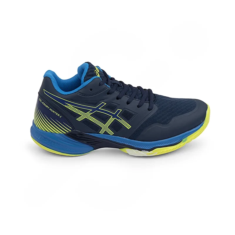 کفش والیبال هندبال بسکتبال اسیکس ژل کورت هانتر3 اسیکس اسکای الیت2 asics sky elite ff ویتنام رنگ آبی وسبز بزرگ پا