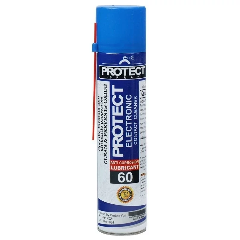 اسپری چرب پروتکت آبی 60 Protect Tuner اصلی روان کننده برد الکترونیک