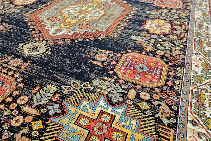 فرش ستاره کویر یزد 700 شانه کلکسیون شاهکار نوین کد N120 زمینه 2550 (غیربرجسته)