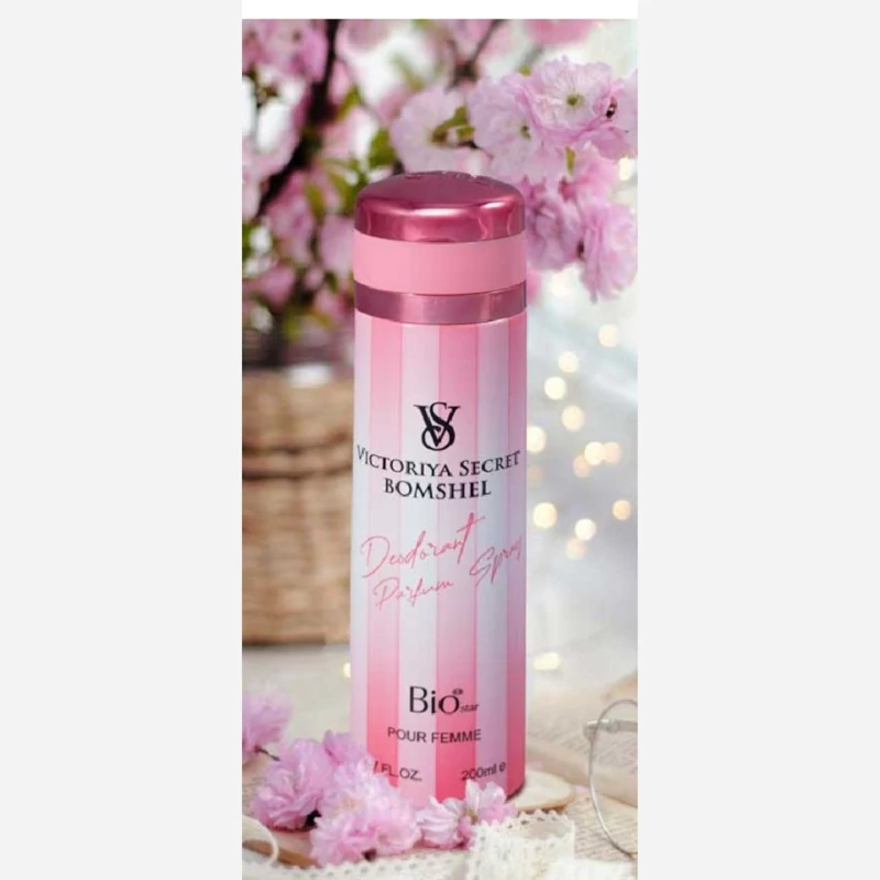 اسپری بدن زنانه بیو استار مدل VICTORIA SECRET ویکتوریاسکرت بامشل حجم 200 میل