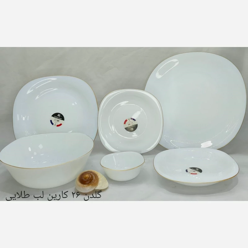 سرویس آرکوپال 26 پارچه مربع برند گلدن اوپال مدل کارین