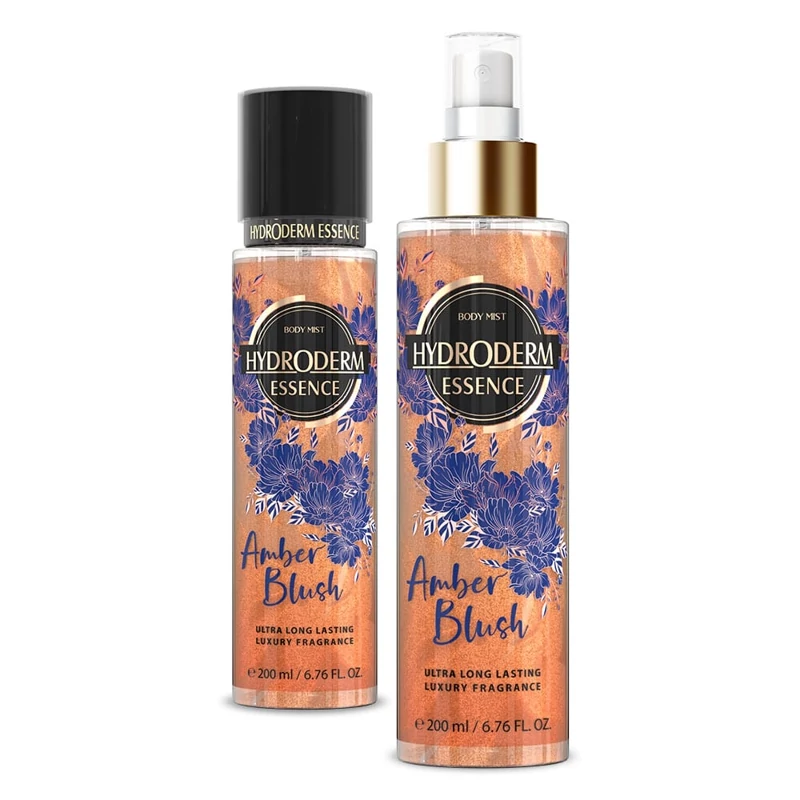 بادی اسپلش زنانه هیدرودرم مدل Amber Blush حجم 200 میل اکلیلی