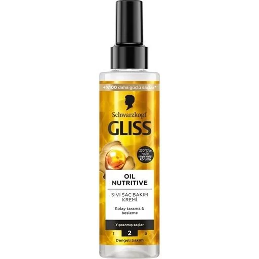 اسپری دوفاز گلیس طلایی مدل Ultimate Oil Elixir حجم 200 میلی