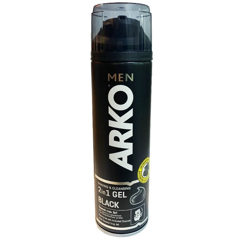 ژل اصلاح آرکو من مدل Activate CHarcoal حجم 200 میلی لیتر