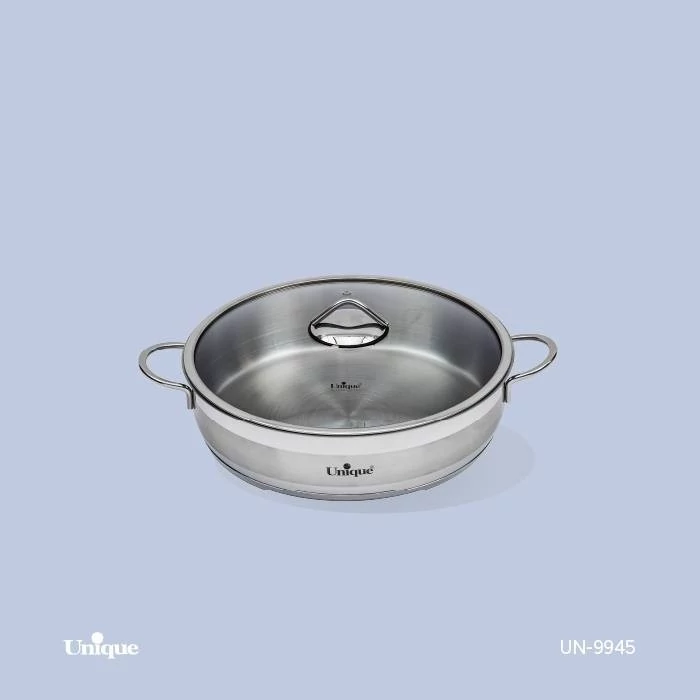 مایتابه درب دار استیل یونیک مدلUN 9945 سایز 28