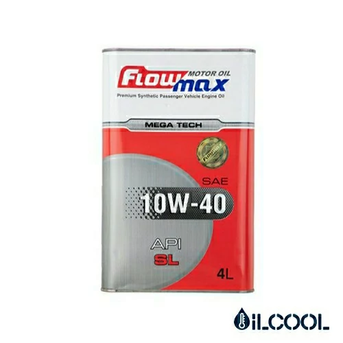 روغن موتور خودرو فلومکس مدل Mega Tech 10w-40 SL حجم 4لیتر