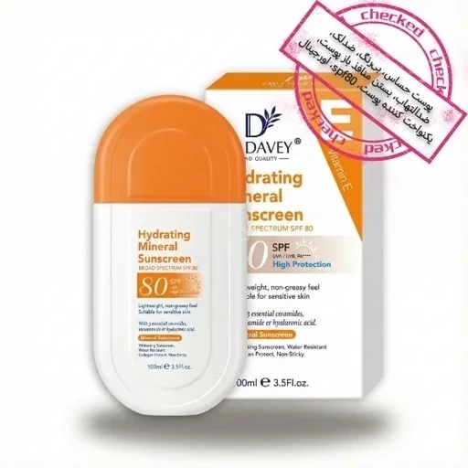 کرم ضد آفتاب معدنی SPF 80 دکتر دیوی مدل Hydrating Mineral 100ml