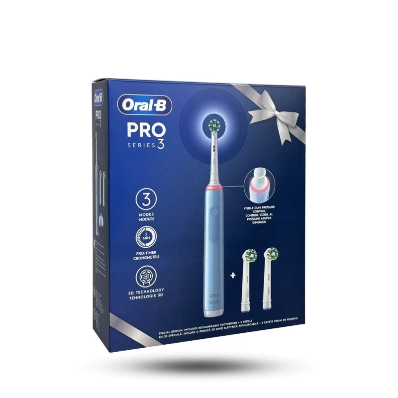 مسواک برقی اورال بی مدل pro series 3 به همراه دو عدد سری یدک
