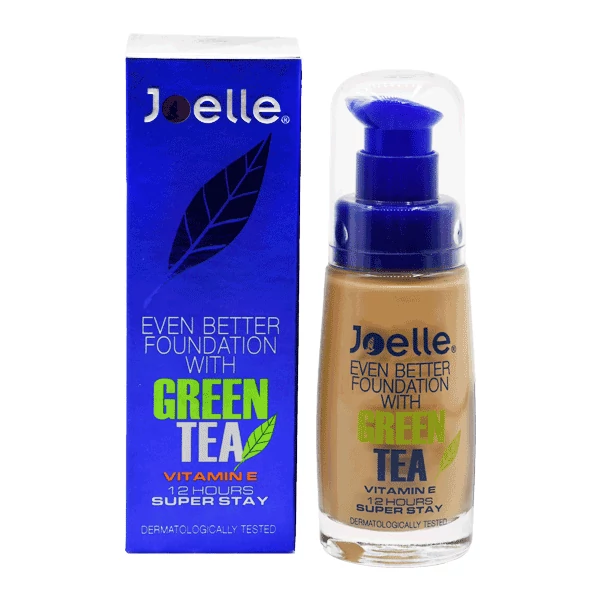 کرم پودر شیشه ای جویل مدل GREEN TEA شماره J05 رنگ WARM ROSE حجم 30 میل