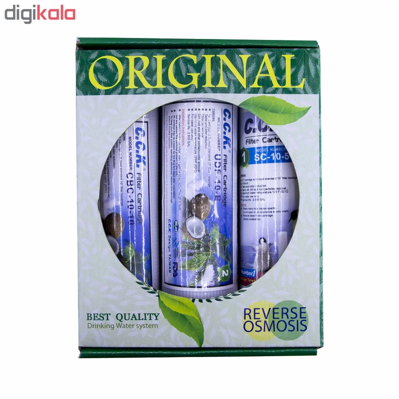فیلتر دستگاه تصفیه آب خانگی سی سی کا مدل OK-Filter Pack بسته 3 عددی