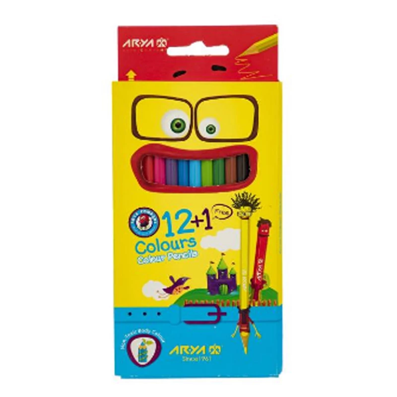 مداد رنگی 13 رنگ آریا مدل MS7 کد 1202 - با بهترین کیفیت