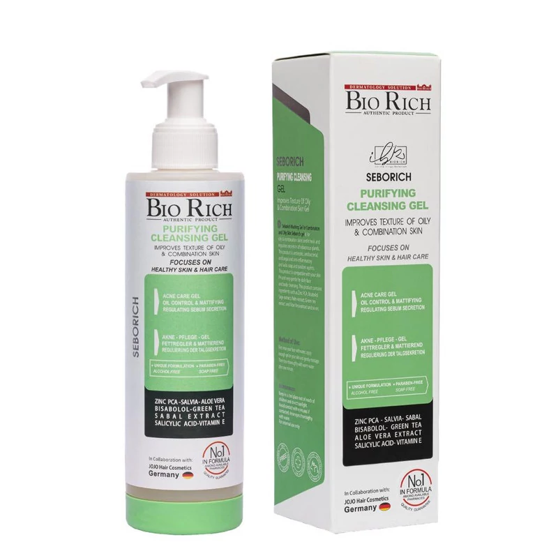 ژل شستشوی صورت چرب و مختلط بایوریچ 200 میلی لیتر Bio Rich
