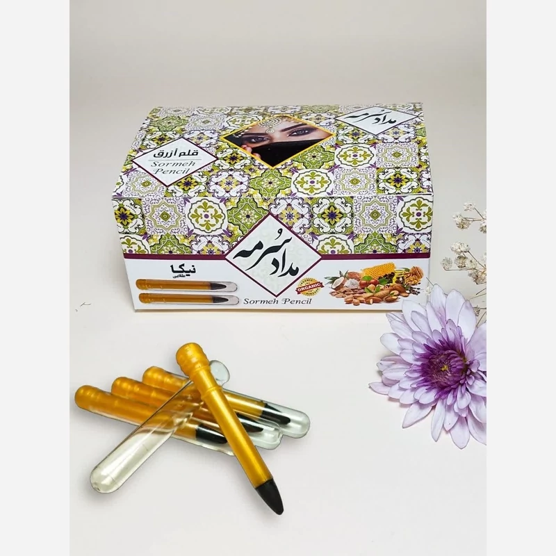 سرمه مدادی نیکا کلاسیک ( مشکی قهوه ای سبز آبی نقره ای )