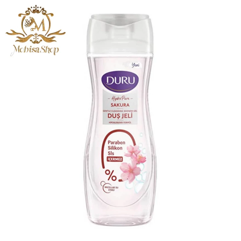 شامپو بدن دورو Duru سری Hydro Pure مدل Sakura رایحه شکوفه گیلاس حجم 450 میل