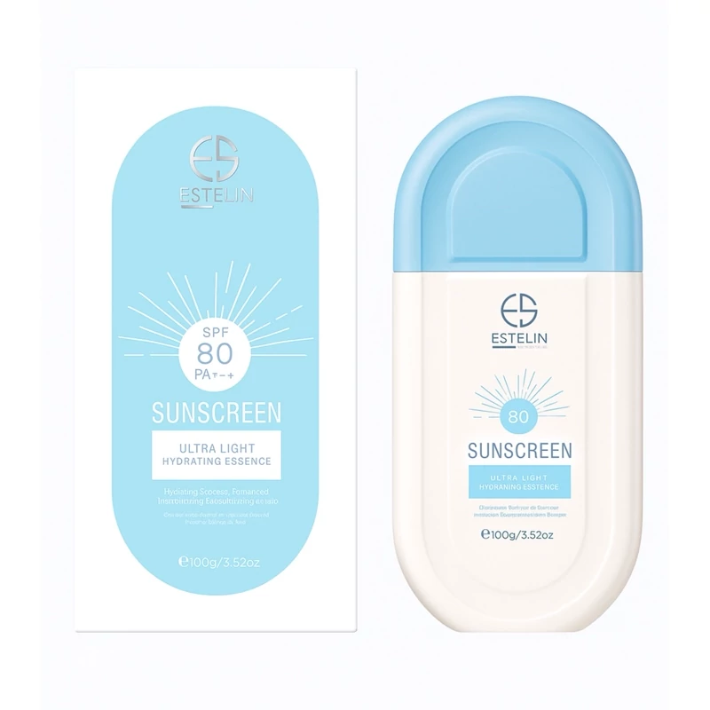 کرم ضد آفتاب بدون رنگ استلین، 50 SPF، مدل ultra light، مناسب انواع پوست و حجم 50 میلیلیتر، محافظت کننده در برابر اشعه...