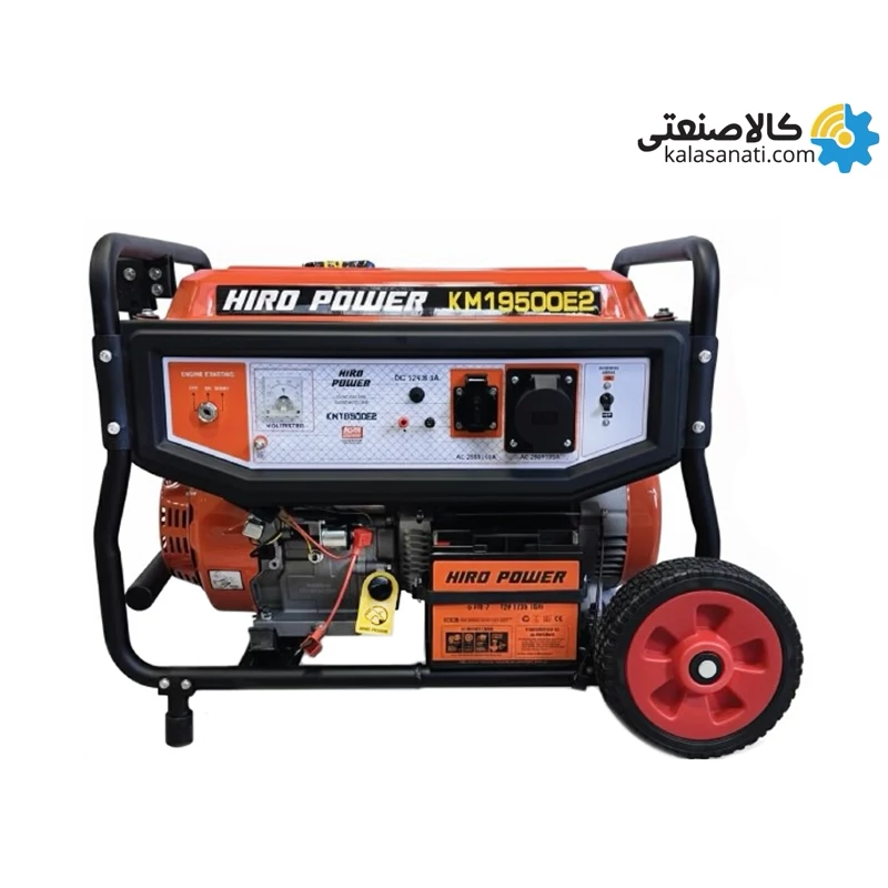 موتور برق بنزینی هیرو مدل KM19500E2 ظرفیت 8.5 کیلووات تک فاز