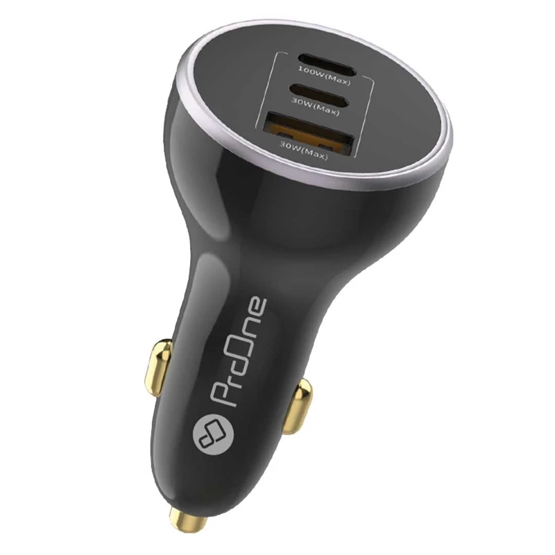 شارژر فندکی فست شارژ ماشین تایپ سی و یو اس بی 160 وات پرووان PCG29 ProOne PCG29