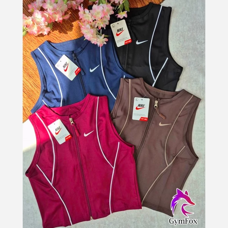کراپ مغزی دار Zip Up فلامنت نایکی cr027