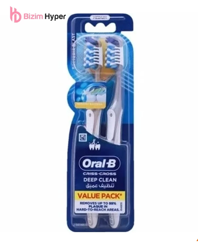 مسواک اورال بی Oral B پک دو عددی مدیوم 