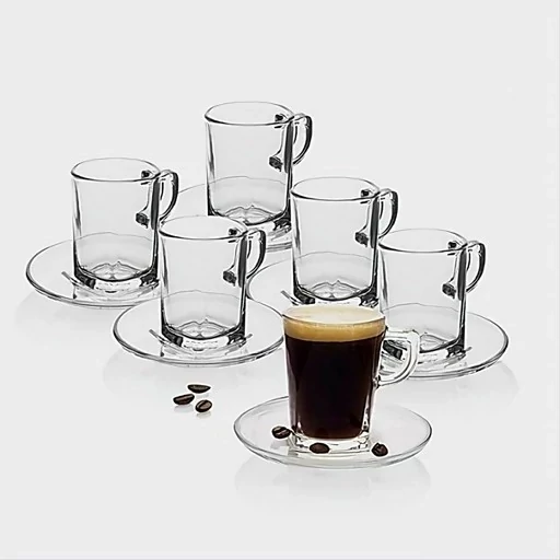 ست فنجان قهوه خوری کار پاشاباغچه ترکیه کد 95754 ( شامل 6 عدد فنجان و 6 عدد نعلبکی)