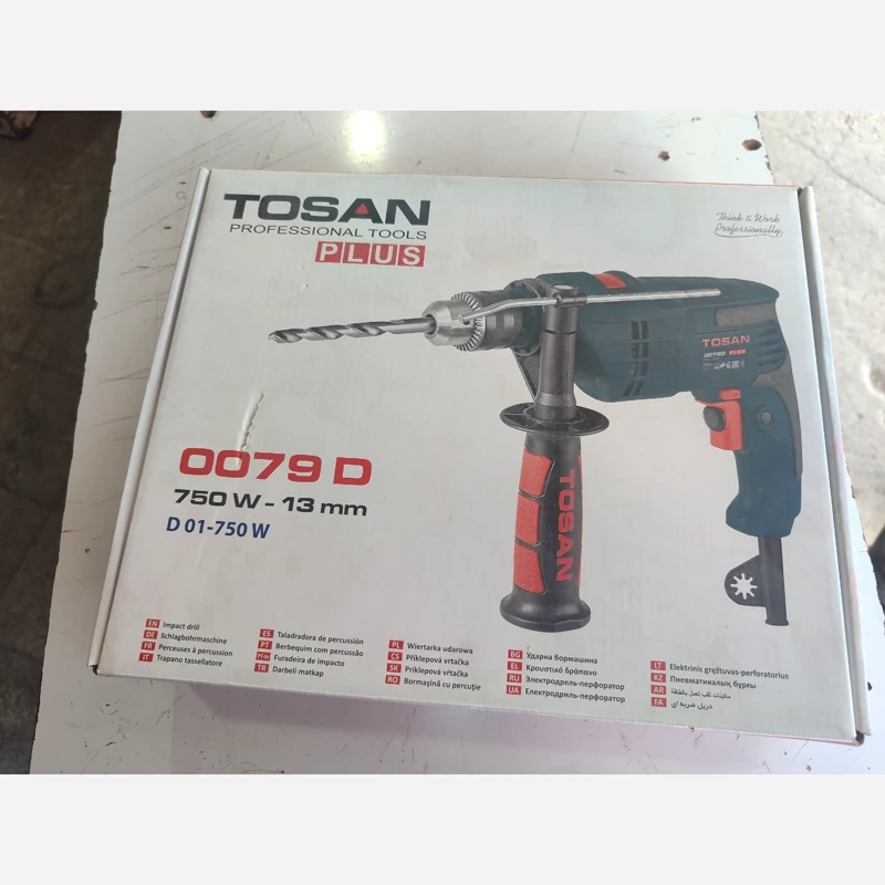 دریل توسن پلاس صنعتی 750 وات مدل 0079D 