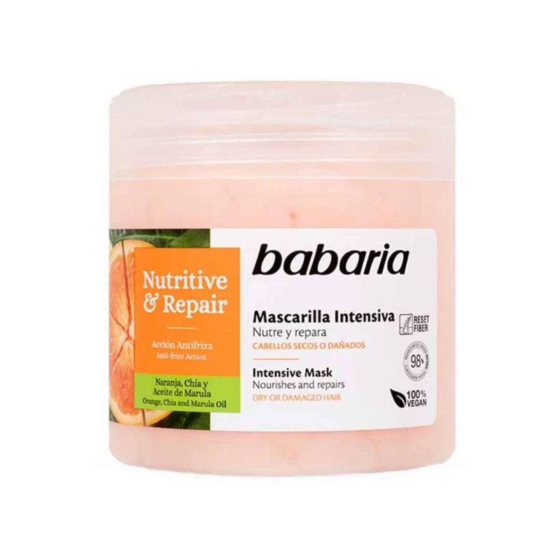 ماسک مو مغذی و ترمیم کننده باباریا مدل NUTRITIVE REPAIR حجم 400 میل