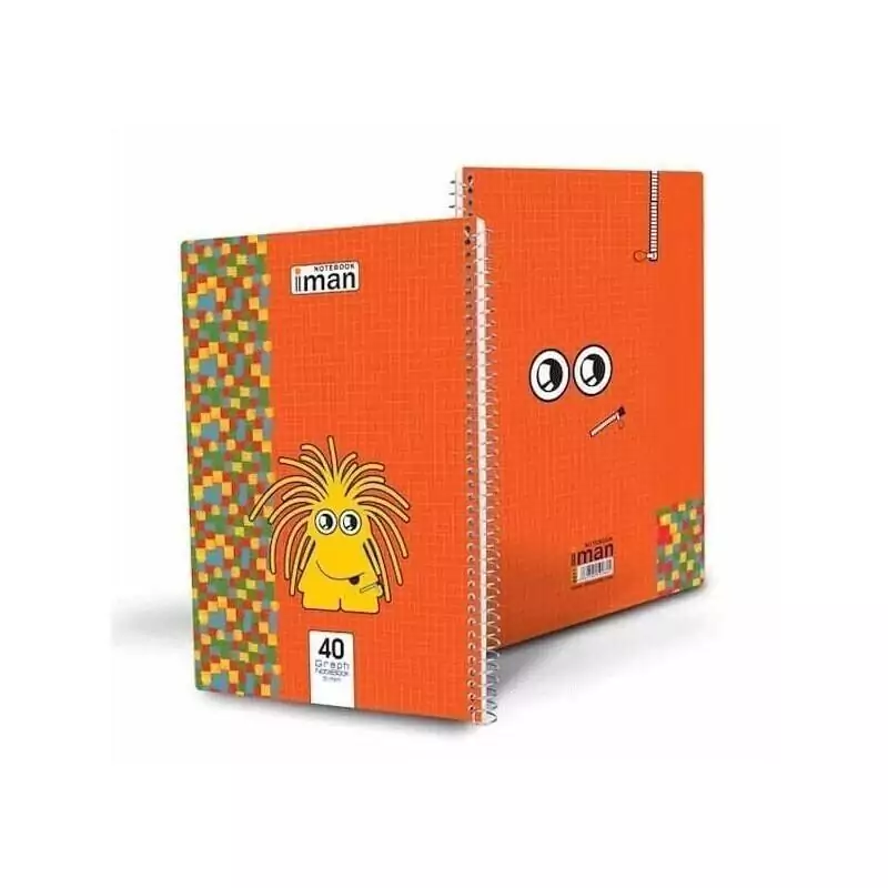 عمده - دفتر40برگ شطرنجی ایمان کد9511 نیم سانتی - بسته 12 تایی