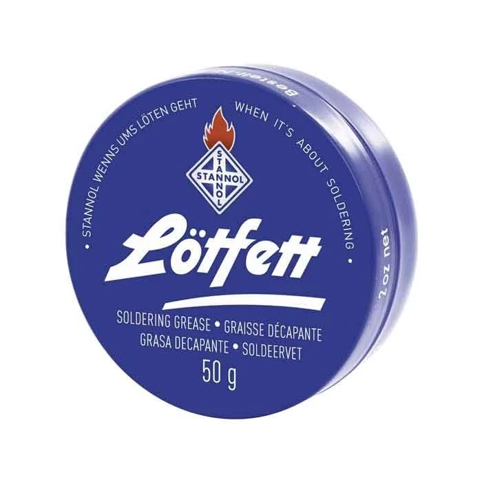 روغن لحیم استانول لاتفت آبی 50 گرمی Lotfett Stannol
