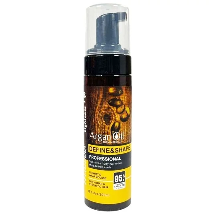 موس مو لایتنس مدل روغن آرگان حالت دهنده مو و ضد وز کاملا اورجینال و هولوگرام دار حجم 200 میلی لیتر