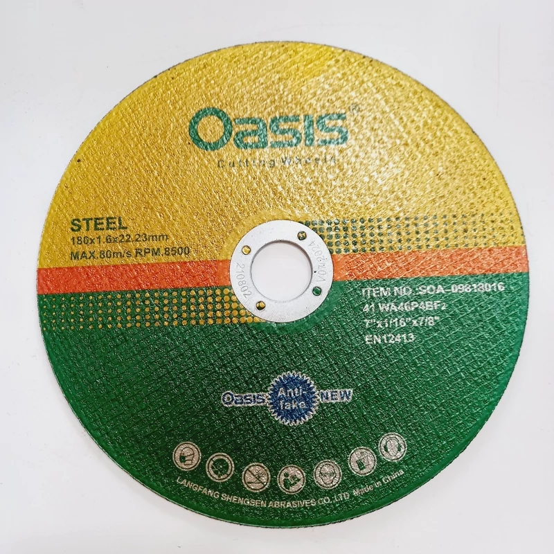 کارتن 50 عددی صفحه سنگ استیل بر اوسیس 180x1.6 میلی متر