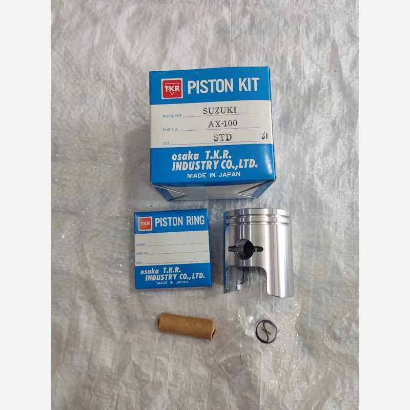رینگ وپیستون سوزوکی ax100 وa100 ژاپن tkr گلدار سایز75