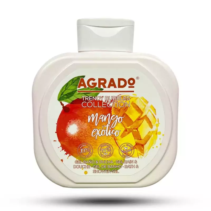 ژل بدن توت فرنگی شیرین AGRADO حجم 750 میلی لیتر
