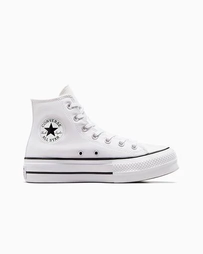 کانورس ساقدار آل استار چاک تیلور لیفت پلتفورم سفید Converse all star chuck taylor lift platform white