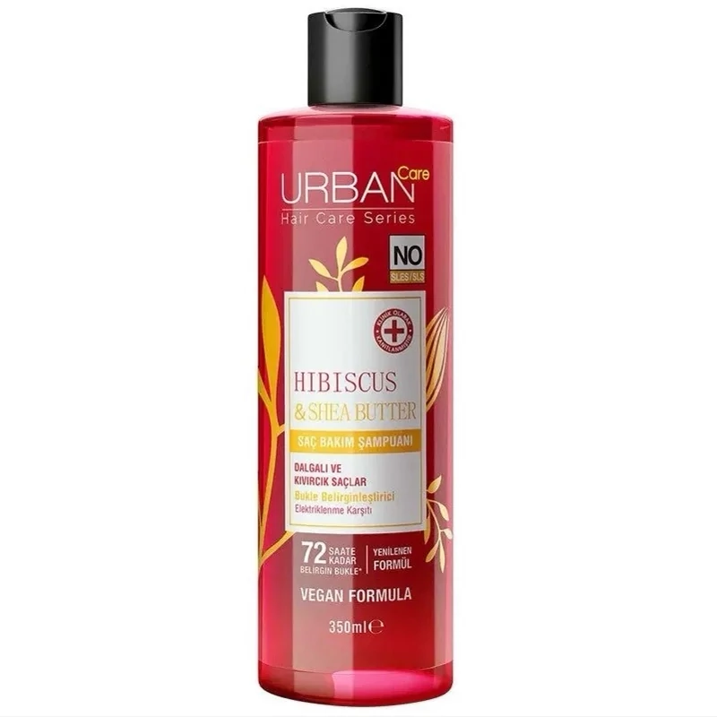 شامپو موی فر اوربان کر Urban Care حاوی روغن شی باتر و Hibiscus حجم 350 میل(اربن کر)