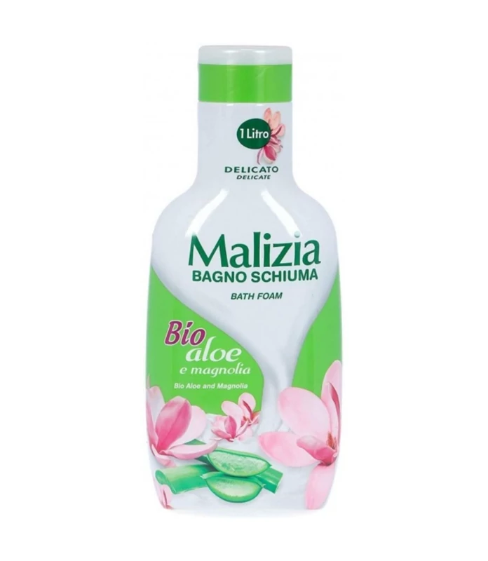 کف حمام ملایم مالیزیاMalizia Bagno Schiuma - Bio Aloe e Magnolia