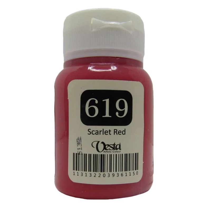 VESTA / وستا / رنگ پارچه / قرمز / 60ml / کد 619