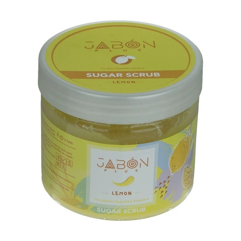 اسکراب شکری لایه بردار پوست ژبن پلاس مدل Lemon وزن 900 گرم