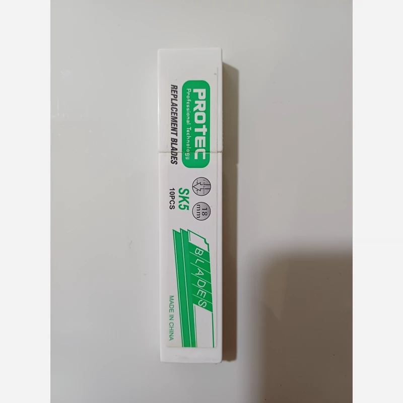 تیغ کاتر پروتک Pro-tec مدل Sk5 سایز 18 میلی متر بسته 10 عددی