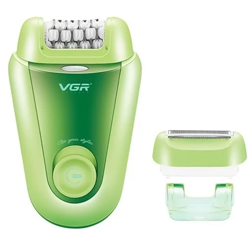 اپیلاتور 2 کاره صورت و بدن وی جی آر V-758 شارژی موکن اپیلیدی و ماشین اصلاح 758 ورژن جدید (عمده و تکی شیور گناوه مارکت )