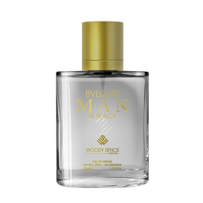 عطر جیبی مردانه وودی سنس مدل BVLGURI IN BLACK حجم 30 میلی لیتر
