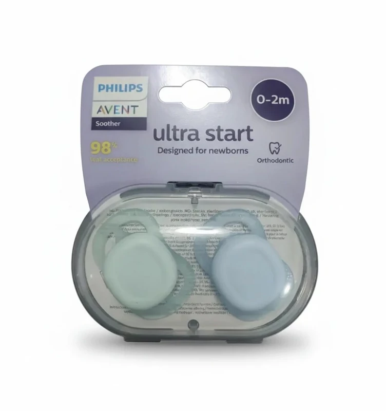 پستانک دو عددی 0 تا 2 ماه اونت Avent طرح Ultra Start-a