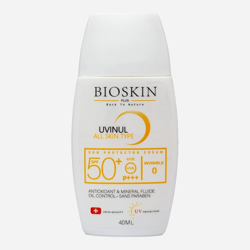 کرم ضد آفتاب بایو اسکین پوست چرب SPF50 (بژ روشن)