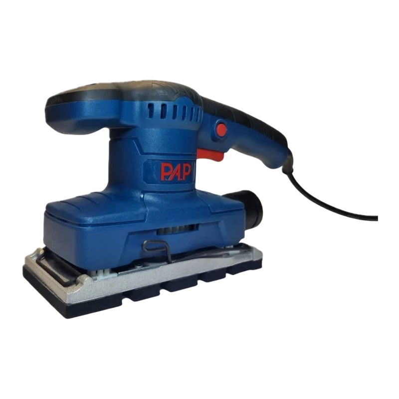 سنباده لرزان صنعتی PAP پی ای پی مدل OS-5320 چوب نجاری صفحه مستطیل موتور اوربیتال سیم پیچ تمام مس دارای 12 ماه گارانتی