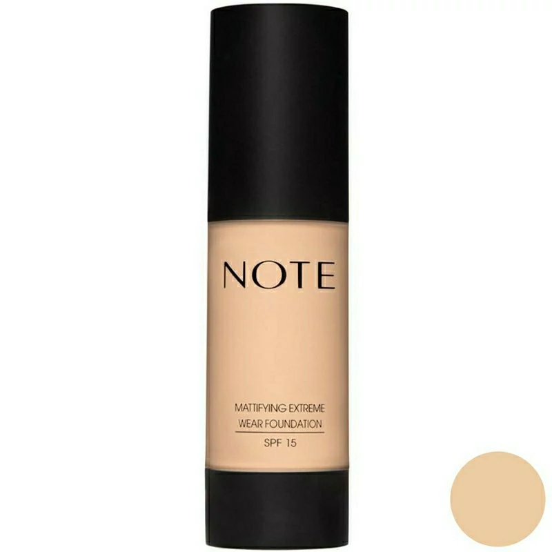 کرم پودر نوت Note مدل Mattifying Extreme Wear حجم 35 میل شماره رنگ 02 NATURALBEIGE رنگ طبیعی پوست صورت