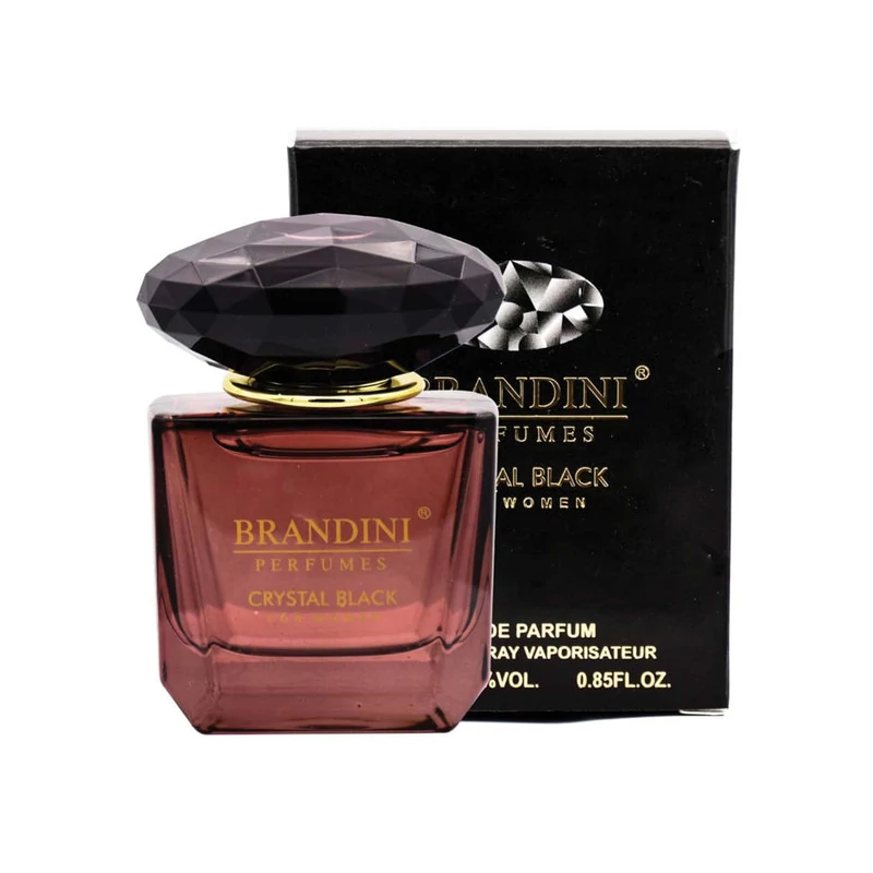عطر جیبی زنانه برندینی مدل CRYSTAL BLACK حجم 25 میلی لیتر