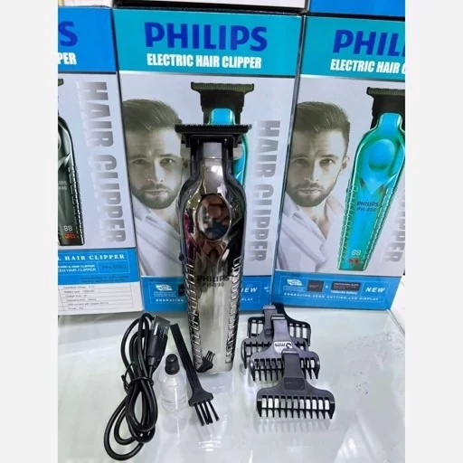 خط زن وصفر زن مارک فیلیپس مدل 890 دورنگ فیروزه ای و مشکی .
