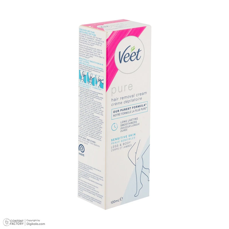 کرم موبر بدن ویت Veet مدل Sensitive اروپایی حجم 200 میلی