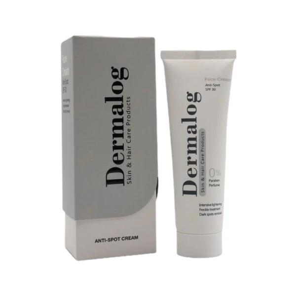 کرم ضد آفتاب بیرنگ درمالوگ، SPF 50، مدل anti spot، مناسب انواع پوست با حجم 50 میلیلیتر، فاقد پارابن، محافظتکننده در ب