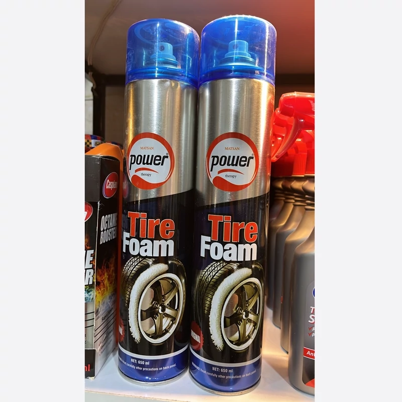 اسپری واکس لاستیک فوم ( کف )650 میل کیفیت درجه یک برند power