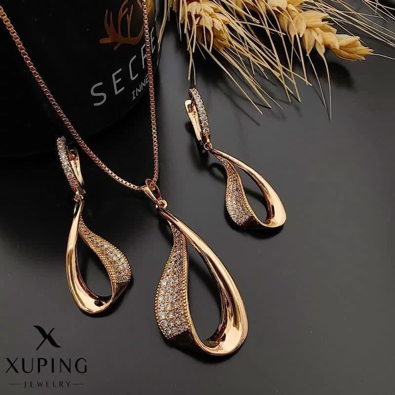 نیمست قطره نگین دار بدون زنجیر ژوپینگ کد 1358
